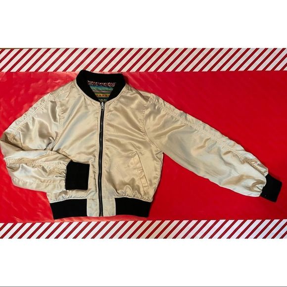 Reversible Satin Bomber Jacket - Picture 3 of 6